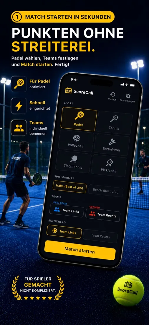 ScoreCall: Match starten